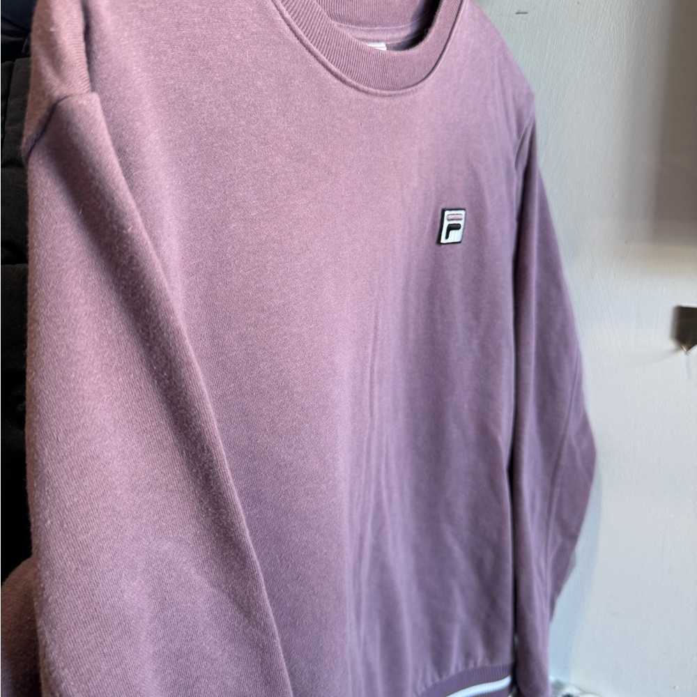 Fila Men's Lavender Crewneck Sweater - Picture 2 of 5
